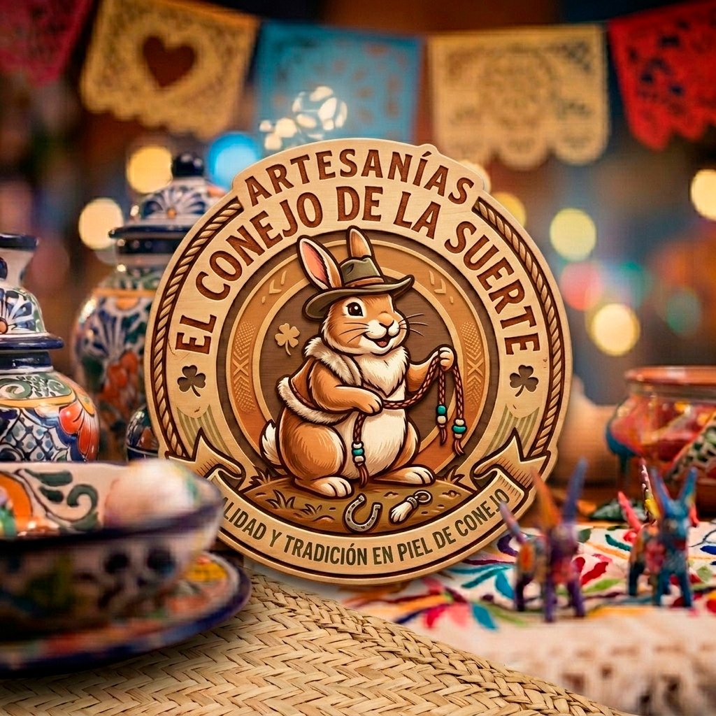 Artesanos conejo de la suerte